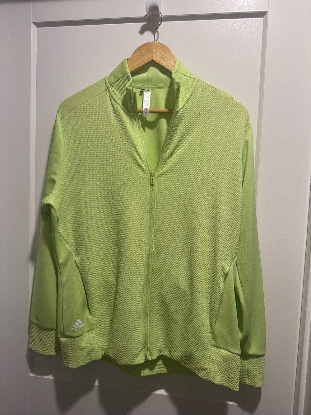 adidas Women’s Neon Lime Full-Zip Utility Jacket
